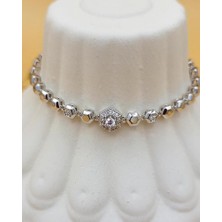 Xupıng Işıltılı Geometrik Çelik Bileklik