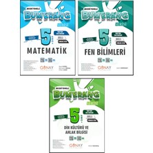 Günay Yayınları 5. Sınıf Bumerang Serisi Etkinlikli Matematik Fen Bilimleri Din Kültürü Seti 2026 Güncel Basım