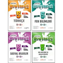 Günay Yayınları 5. Sınıf Bumerang Serisi Etkinlikli Türkçe Fen Bilimleri Sosyal Bilgiler Din Kültürü Seti 2026 Güncel Basım