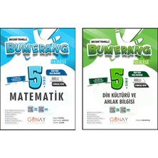 Günay Yayınları 5. Sınıf Bumerang Serisi Etkinlikli Matematik Din Kültürü ve Ahlak Bilgisi Seti 2026 Güncel Basım