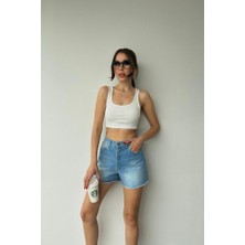 Mavi Yazlık Kot Şort