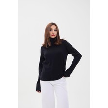 4214 Triko Düz Balıkçı Salaş-Siyah