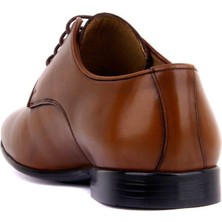 Fosco - Taba Deri Bağcıklı Erkek Klasik Ayakkabı