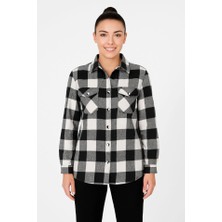 Uzun Kollu Oduncu Gömlek - Siyah