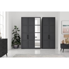 Pita Grey 5 Kapılı Gardırop