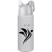 Kilitlenebilen Matara Güvenlikli Suluk Sporcu Matarası Spor Su Şişesi Içecek Şişesi 700ML (5250)