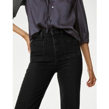 Marks & Spencer Yüksek Bel Flared Fit Jean Pantolon