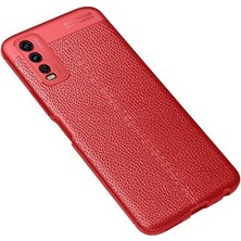 Vivo Y20S Kılıf Deri Silikon Yüzeyli Yüksek Kaliteli Silikondan Üretilmiş Premium Silikon Kapak Ryc/niss