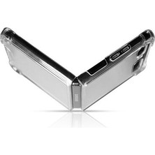Samsung Galaxy Z Flip 3 Kılıf Köşe Korumalı Şeffaf Sert Premium Silikon Kapak Ryc/nitro