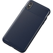 iPhone x Kılıf Karbon Desenli Esnek Yüksek Kaliteli Meteryalden Üretilmiş Silikon Kapak Ryc/negro