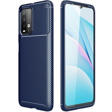 Redmi Note 9 4g Kılıf Karbon Desenli Esnek Yüksek Kaliteli Meteryalden Üretilmiş Silikon Kapak Ryc/negro