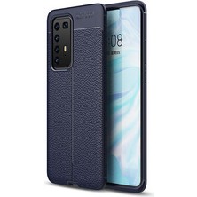Huawei P40 Pro Kılıf Deri Silikon Yüzeyli Yüksek Kaliteli Silikondan Üretilmiş Premium Silikon Kapak Ryc/niss