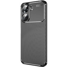 Redmi 13C Kılıf Karbon Desenli Esnek Yüksek Kaliteli Meteryalden Üretilmiş Silikon Kapak Ryc/negro