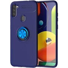 Samsung Galaxy A11 Kılıf Yüzüğü Stant ve Araç Tutucu Olabilen Şık Esnek Premium Silikon Kapak Ryc/ravel