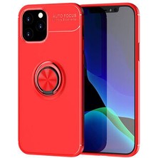 iPhone 12 Pro Max Kılıf Yüzüğü Stant ve Araç Tutucu Olabilen Şık Esnek Premium Silikon Kapak Ryc/ravel