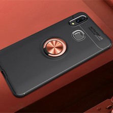 Samsung Galaxy M20 Kılıf Yüzüğü Stant ve Araç Tutucu Olabilen Şık Esnek Premium Silikon Kapak Ryc/ravel