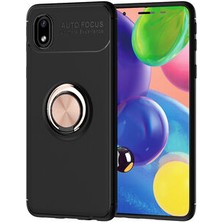 Samsung Galaxy A01 Core Kılıf Yüzüğü Stant ve Araç Tutucu Olabilen Şık Esnek Premium Silikon Kapak Ryc/ravel