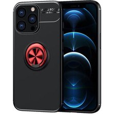 iPhone 13 Pro Kılıf Yüzüğü Stant ve Araç Tutucu Olabilen Şık Esnek Premium Silikon Kapak Ryc/ravel