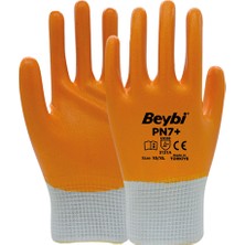 Beybi Pn7+ Polyester Örme Nitril Eldiven 12'li