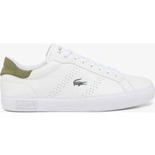 Lacoste Powercourt 2.0 Leather Erkek Beyaz Sneaker