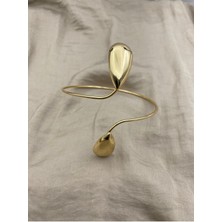 Damla Model Gold Renk Ayarlanabilir Kol Pazu Bilekliği,armcuff