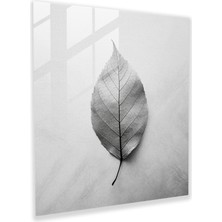 Popcas Yaprak Desenli Cam Tablo - Yapraklar Cam Sanatı Sakinleştirici