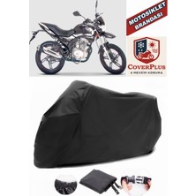 Falcon Wonder 180 Branda Siyah Motosiket Brandası Motor Örtüsü Çadır Su Geçirmez Motosiklet Kılıfı Motor Brandası,lastikli,taşıma Torbalı