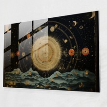 Popcas  Ev Dekorasyonu - Aydınlatılmış Ev  Semboller Gizli Takımyıldızlar Modern Sanat