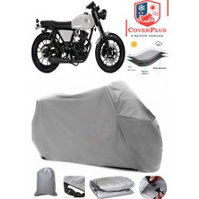 Mutt Fsr 250 Branda Gri Motosiket Brandası Motor Örtüsü Çadır Su Geçirmez Motosiklet Kılıfı Motor Brandası,lastikli,taşıma Torbalı