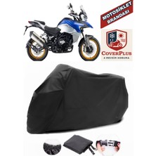 Qj SRT800 x Branda Siyah Motosiket Brandası Motor Örtüsü Çadır Su Geçirmez Motosiklet Kılıfı Motor Brandası,lastikli,taşıma Torbalı