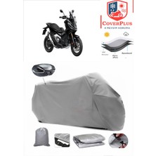 Honda X-Adv Branda Gri Arka Çanta Uyumlu(Topcase) Motosiket Brandası Motor Örtüsü Çadır Su Geçirmez Motosiklet Kılıfı Motor Brandası,lastikli,taşıma Torbalı