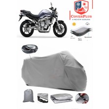 Yamaha  Fz6 Fazer Abs Branda Gri Arka Çanta Uyumlu(Topcase) Motosiket Brandası Motor Örtüsü Çadır Su Geçirmez Motosiklet Kılıfı Motor Brandası,lastikli,taşıma Torbalı