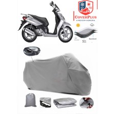 Keeway Outlook 150 Branda Gri Arka Çanta Uyumlu(Topcase) Motosiket Brandası Motor Örtüsü Çadır Su Geçirmez Motosiklet Kılıfı Motor Brandası,lastikli,taşıma Torbalı