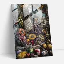 Popcas Frida Kahlo Tarzı Duvar Dekorasyonu - Frida Kahlo Eserleri Duvar Dekorasyonu Cam Tablo Sanatı