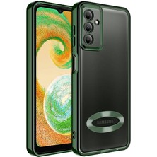 Samsung Galaxy A14 Kılıf Kenarları Lazer Renkli ve Logo Detaylı Şık Esnek Premium Silikon Kapak Ryc/omega