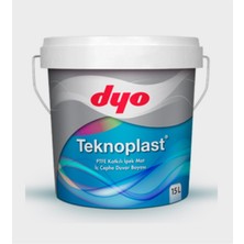 Dyo 15LT Teknoplast Ptfe Katkılı Tam Silinebilir Iç Cephe Duvar Boyası Beyaz
