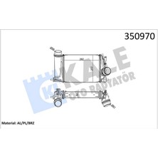 Turbo Radyatörü Intercooler Mgn Iv Grandtour 1.2 Tce 16 Nissan Qashqai 1.2 Dig-T Dpmah