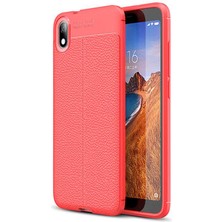 Royal Case Redmi 7A Kılıf Deri Silikon Yüzeyli Yüksek Kaliteli Silikondan Üretilmiş Premium Silikon Kapak Ryc/niss