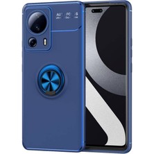 Royal Case Xiaomi Mi 13 Lite Kılıf Yüzüğü Stant ve Araç Tutucu Olabilen Şık Esnek Premium Silikon Kapak Ryc/ravel