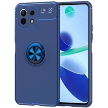 Royal Case Xiaomi Mi 11 Lite Kılıf Yüzüğü Stant ve Araç Tutucu Olabilen Şık Esnek Premium Silikon Kapak Ryc/ravel