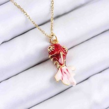 Koi Balığı Çelik Şans Kolyesi