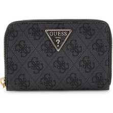 Kadın Access Logolu Fermuarlı Cüzdan - Antrasit