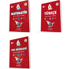 Limit 2026 6. Sınıf Matematik + Türkçe + Fen Konu Anlatım Seti 3 Kitap Güncel Müfredat