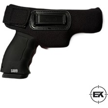 Dalgıç Kumaşı (Neopren) Maşalı Iç Tabanca Taşıma Kılıfı Tüm 9mm Tabancalarla Uyumlu