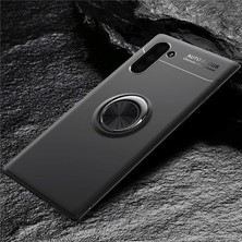 Royal Case Samsung Galaxy Note 10 Kılıf Yüzüğü Stant ve Araç Tutucu Olabilen Şık Esnek Premium Silikon Kapak Ryc/ravel