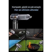 ST-6659S Plus 16000 Bpa Çok Fonksiyonlu Kablosuz Yüksek Emiş ve Şişirme Araç ve Ev Temizlik El Süpürgesi