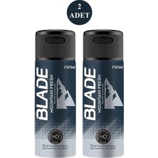 2 Adet Mountain Fresh Erkek Deodorant 150ML Leke Bırakmaz