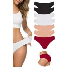 7 Adet Kadın Dikişsiz Lazer Kesim Esnek Iz Yapmayan Külot S11