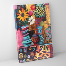 Popcas Frida Kahlo Tarzı Kanvas Tablo - Frida Kahlo Kanvas Tablo Duvar Sanatı