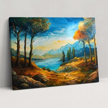 Popcas Klasik Manzara Kanvas Tablo - Leonardo Da Vinci Duvar Dekorasyonu